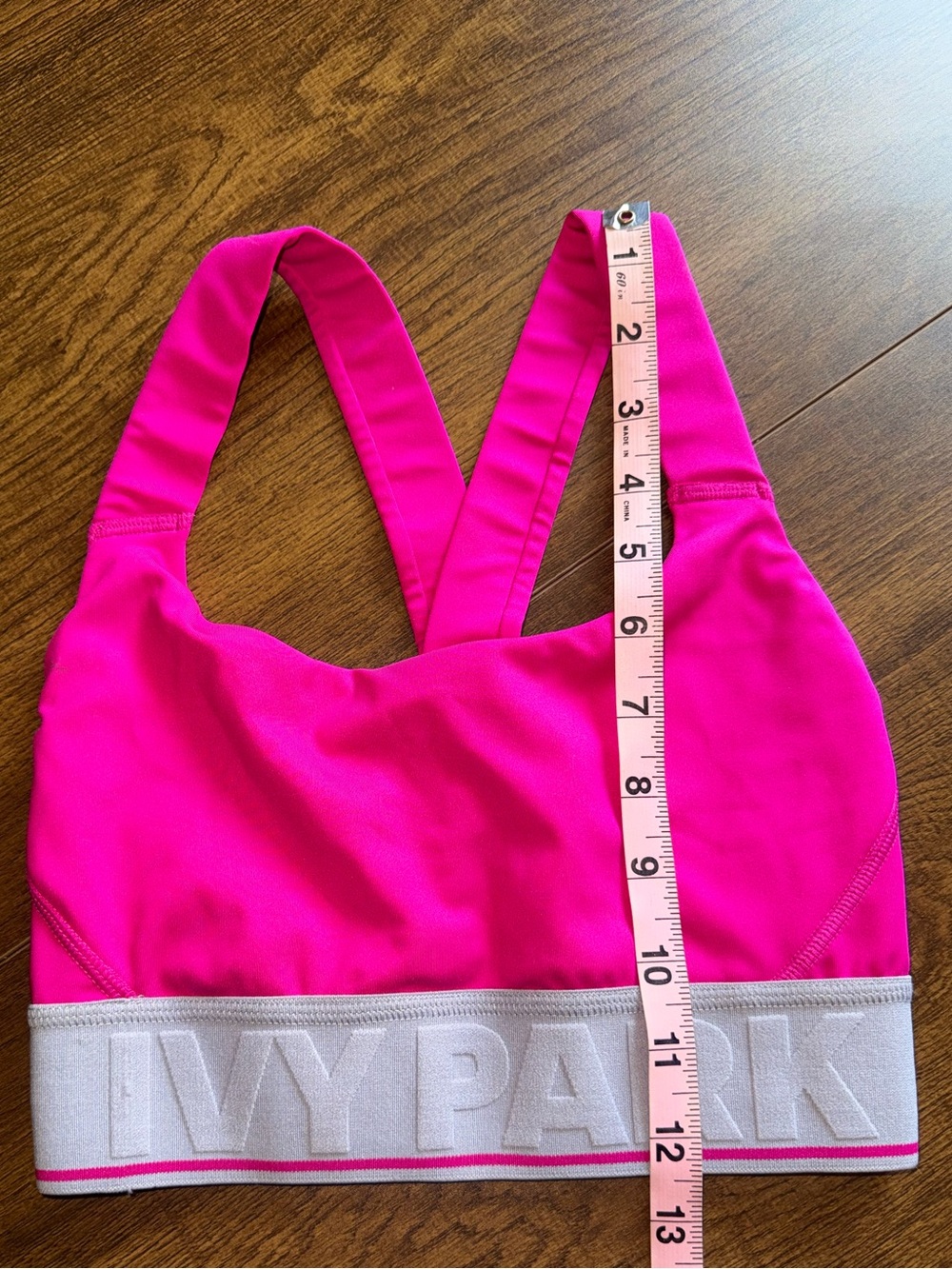 IVY PARK Pink Sports Bra with Grey Logo Band XS - Picture 9 of 9